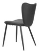 Prestige Black (Set of 2) Steel and Polyurethane Dining Chair