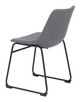 Smart Charcoal (Set of 2) Steel and Polyurethane Dining Chair