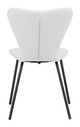Torlo White (Set of 2) Steel and Polyurethane Stackable Dining Chair