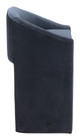 Emas Midnight Gray Steel and Polyester Barstool