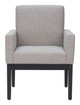 Senzil Gray Steel and Polyester Dining Chair
