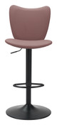 Elevate Brown (Set of 2) Steel and Polyurethane Swivel Barstool