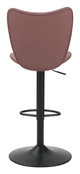 Elevate Brown (Set of 2) Steel and Polyurethane Swivel Barstool
