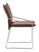 Pola Brown (Set of 2) Steel and Polyurethane Dining Chair