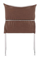 Pola Brown (Set of 2) Steel and Polyurethane Dining Chair