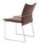 Pola Brown (Set of 2) Steel and Polyurethane Dining Chair