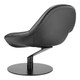 Poole Black Steel and Polyurethane Accent Chair