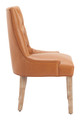 Nuby Brown Poplar Wood and Polyurethane Dining Chair