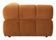 Rist Brown Pine Wood and Polyester Corner Chair
