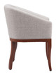 Serasa Gray Poplar Wood and Rubberwood Dining Chair