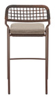 Rio Brown (Set of 2) Steel and Olefin Barstool for Outdoor Use
