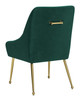 Maxine Green & Gold Steel and Polyester Dining Chair