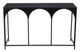 Loriet Black Steel Rectangular Console Table