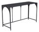 Loriet Black Steel Rectangular Console Table