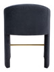 Emas Midnight Gray Steel and Polyester Counter Stool