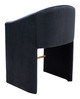 Emas Midnight Gray Steel and Polyester Counter Stool