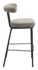 Kede Green Tweed Steel and Polyester Barstool