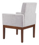 Senzil Ivory Rubberwood and Polyester Dining Chair
