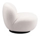 Myanmar Cream Steel and Polyester Accent Chair