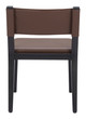 Roxas Brown (Set of 2) Poplar Wood and Rubberwood Dining Chair