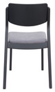 Desdamona Gray & Black (Set of 2) Rubberwood and Polyester Dining Chair