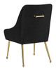 Maxine Black & Gold Steel and Polyester Dining Chair