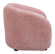Tallin Mauve Pink Birch Wood and Polyester Accent Chair