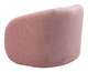Tallin Mauve Pink Birch Wood and Polyester Accent Chair