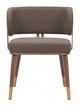 Brew Brown & Walnut Steel and Polyurethane Dining Chair