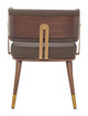Brew Brown & Walnut Steel and Polyurethane Dining Chair