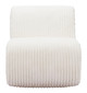 Opam White Polyester Accent Chair