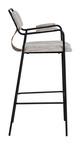 Couva Gray Tweed (Set of 2) Steel and Polyester Barstool
