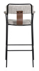 Couva Gray Tweed (Set of 2) Steel and Polyester Barstool