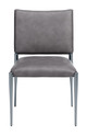 Freesia Charcoal Gray (Set of 2) Steel and Polyurethane Dining Chair