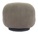Myanmar Olive Green Steel and Polyester Accent Chair