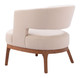 Penryn Beige Ash Wood and Polyester Accent Chair