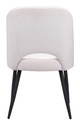 Teddy Ivory (Set of 2) Steel and Polyester Dining Chair