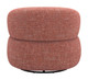 Venezia Brown Steel and Polyester Swivel Chair