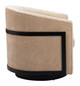 Hanko Golden Beige Steel and Polyester Swivel Chair