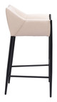 Andover Beige Steel and Polyester Barstool