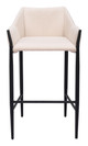 Andover Beige Steel and Polyester Barstool
