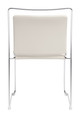 Verbena Cream (Set of 2) Steel and Polyurethane Dining Chair