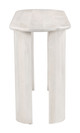 Risan Whitewashed Mango Wood Oval Console Table