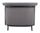 Burry Slate Gray Steel and Polyurethane Accent Chair