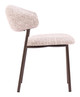 Seville Cloud Beige (Set of 2) Steel and Polyester Dining Chair