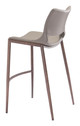 Ace Brown & Walnut (Set of 2) Steel and Polyurethane Barstool