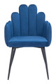 Noosa Navy Blue (Set of 2) Steel and Polyester Dining Chair