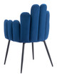 Noosa Navy Blue (Set of 2) Steel and Polyester Dining Chair