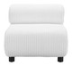 Rahat White Rubberwood and Polyester Accent Chair
