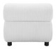 Rahat White Rubberwood and Polyester Accent Chair
